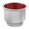 Whitecap Stainless Steel Flush Cup Holder with Red LED Light S-3511RC - alternate 2